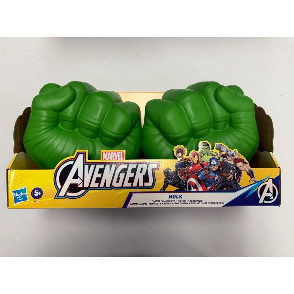 Marvel Avengers Incredible Hulk Gamma Smash Role Play Foam Fists Gloves - New!